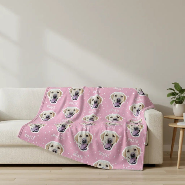 All over Face - Fleece Blanket - Fuzzhous