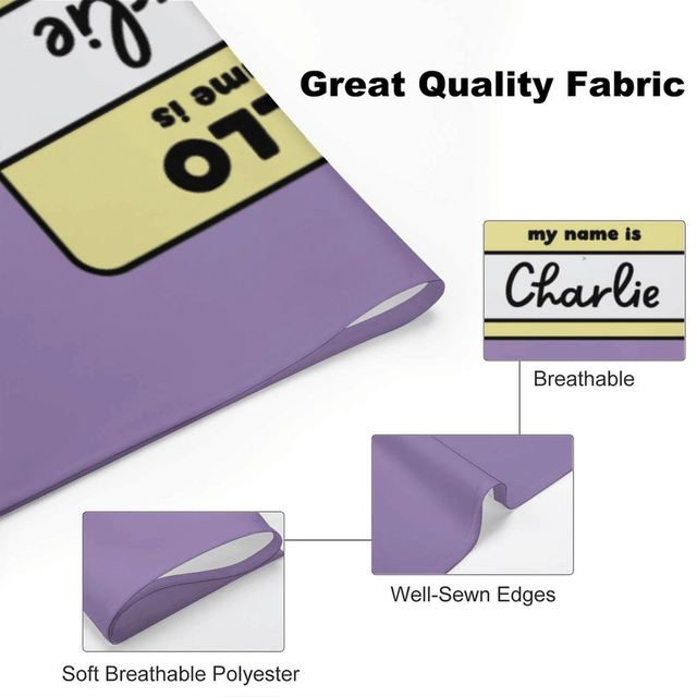Hello Name Sign - Custom Pet Bandana - Fuzzhous