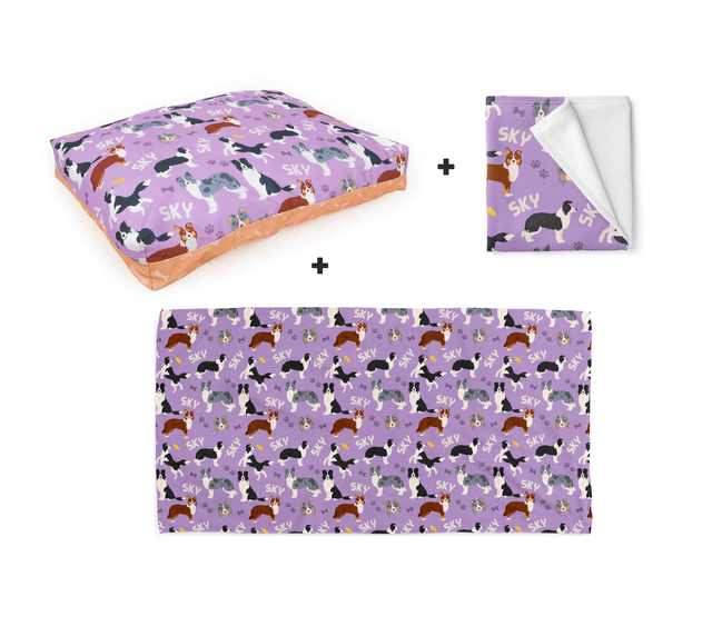 PERSONALISED PET BUNDLE - BORDER COLLIE - Fuzzhous