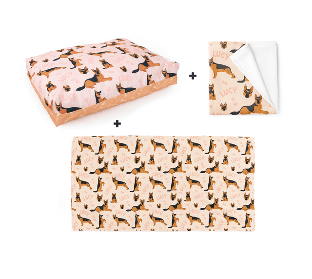 PERSONALISED PET BUNDLE - GERMAN SHEPHERD - Fuzzhous