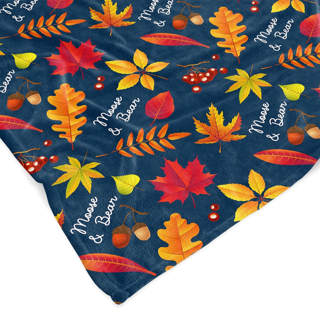 AUTUMN CUSTOM DOG BLANKET - Fuzzhous