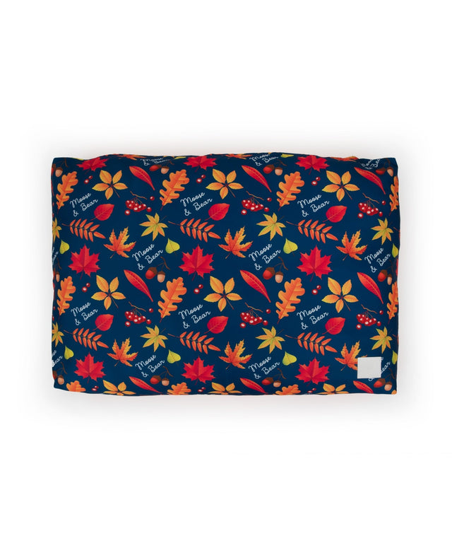 AUTUMN PRINT PERSONALISED DOG BED