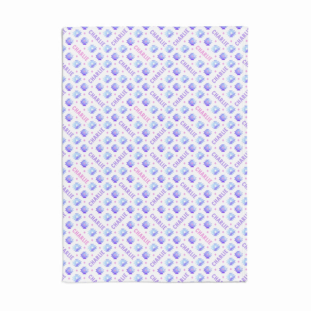 BLUE AZTEC CUSTOM DOG BLANKET