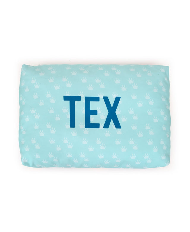 BLUE MULTI DOGS PERSONALISED DOG BED