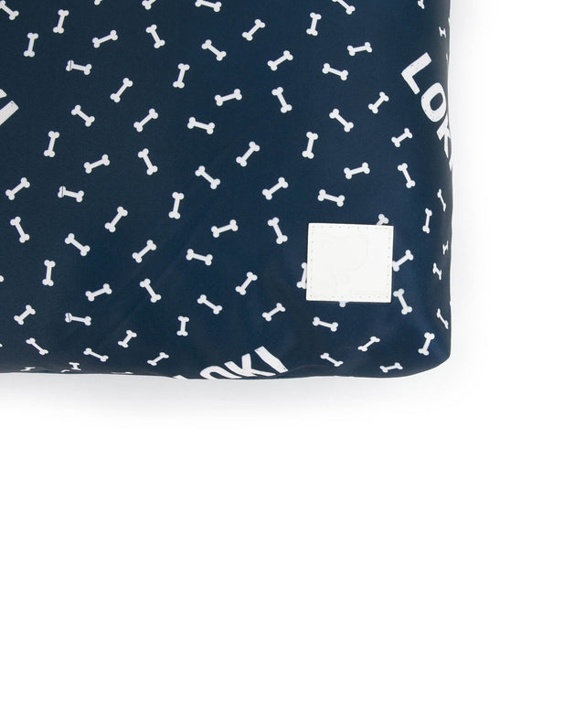 BONES NAVY PERSONALISED DOG BED