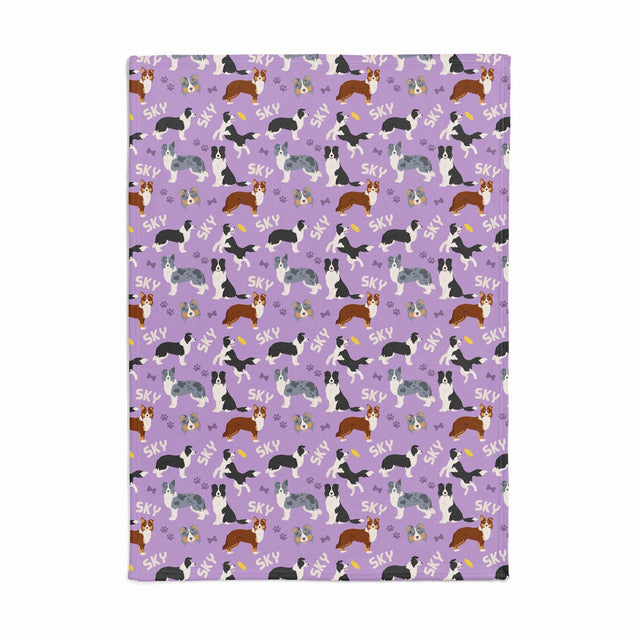 BORDER COLLIE CUSTOM DOG BLANKET