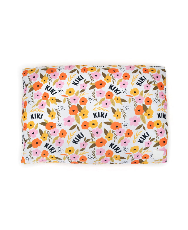 BRIGHT FLORAL PERSONALISED DOG BED