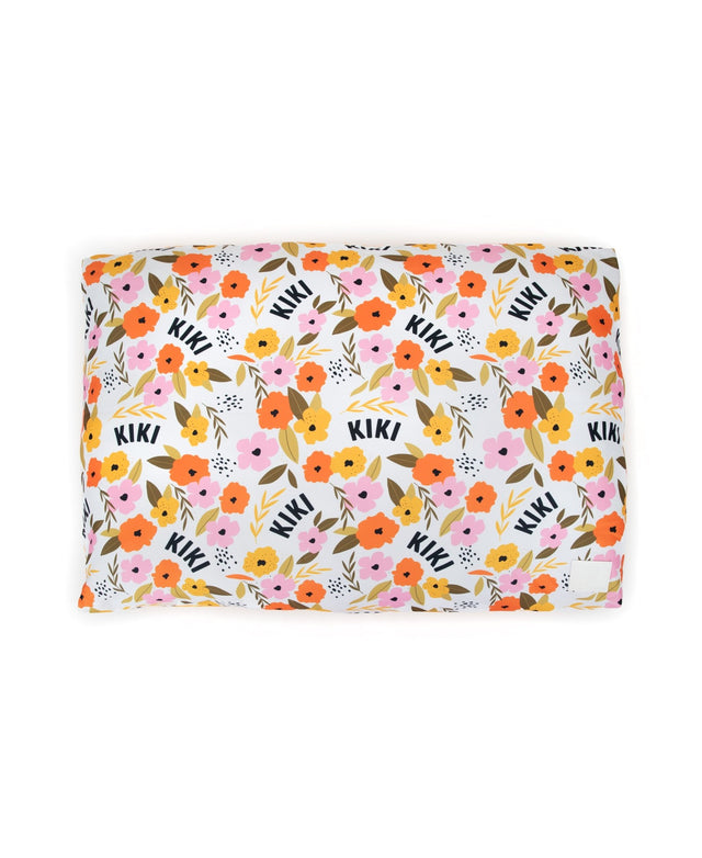 BRIGHT FLORAL PERSONALISED DOG BED