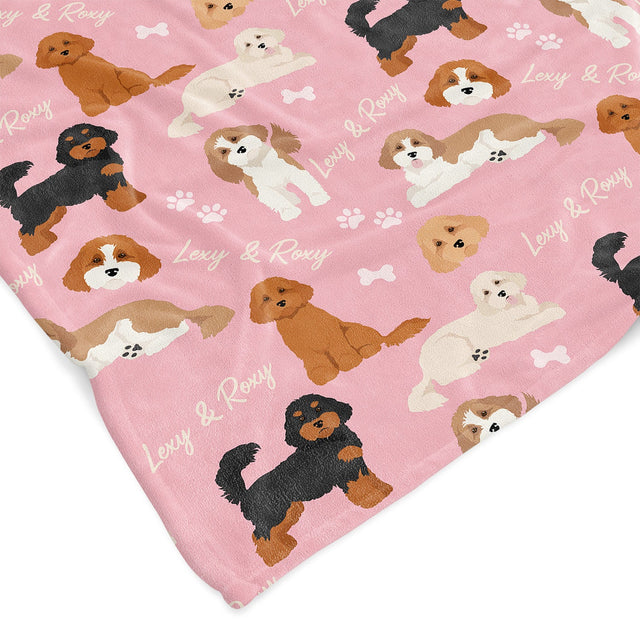 CAVOODLE CUSTOM DOG BLANKET