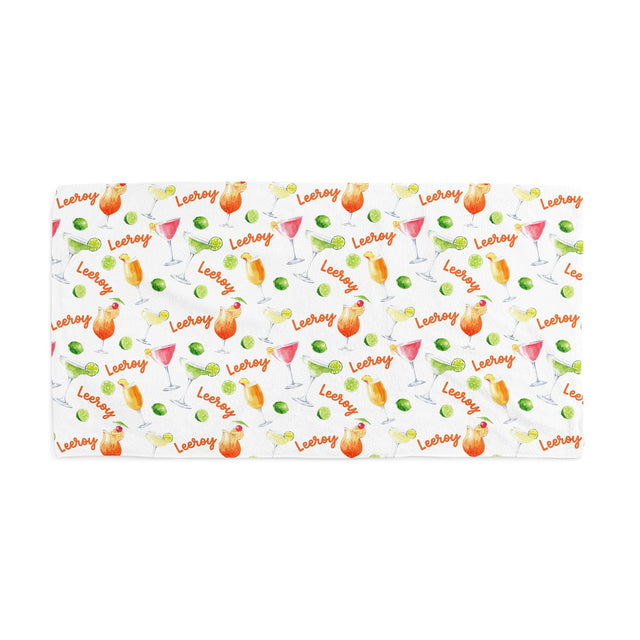 COCKTAIL CUSTOM DOG TOWEL