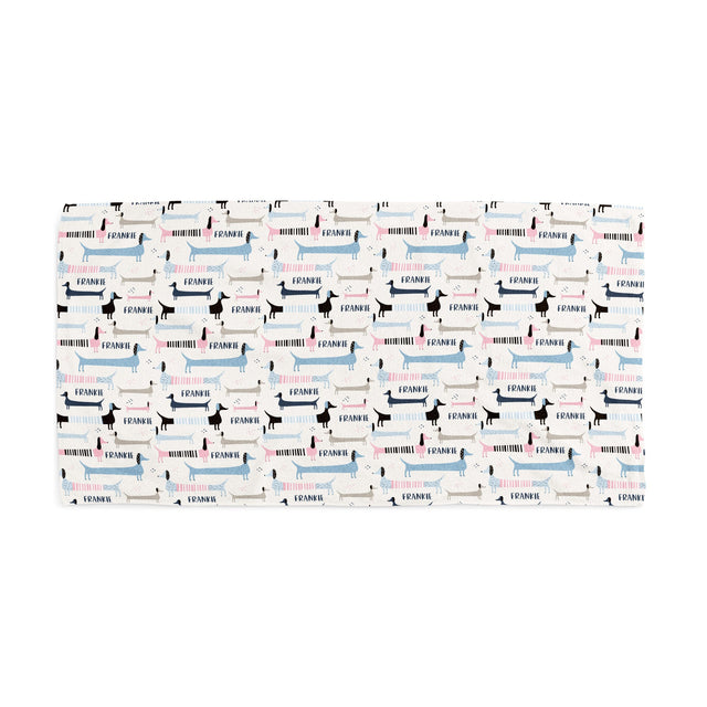 DACHSHUND CUSTOM DOG TOWEL
