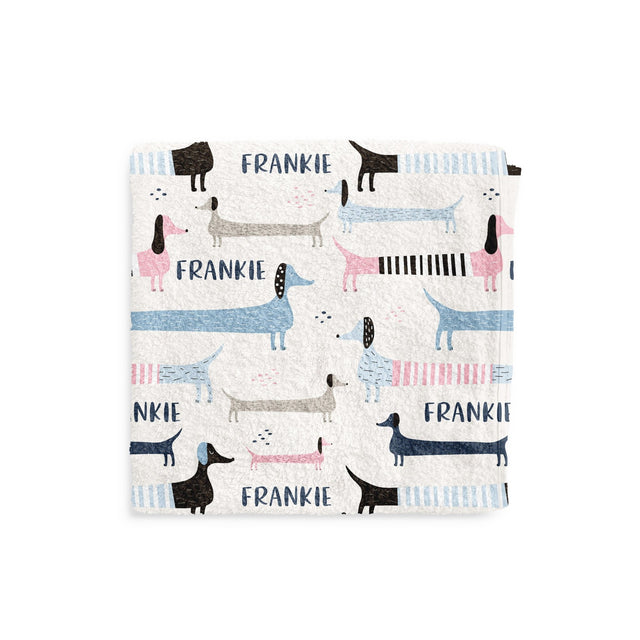 DACHSHUND CUSTOM DOG TOWEL