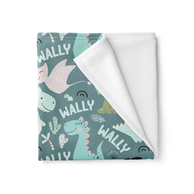 DINO PRINT CUSTOM DOG BLANKET