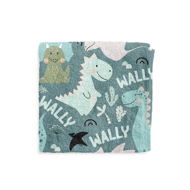 DINO PRINT CUSTOM DOG TOWEL