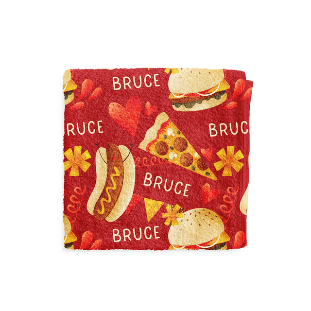 FAST FOOD CUSTOM DOG TOWEL