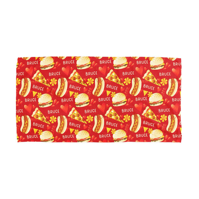 FAST FOOD CUSTOM DOG TOWEL