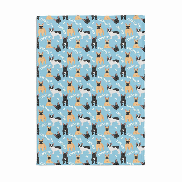 FRENCH BULLDOG CUSTOM DOG BLANKET