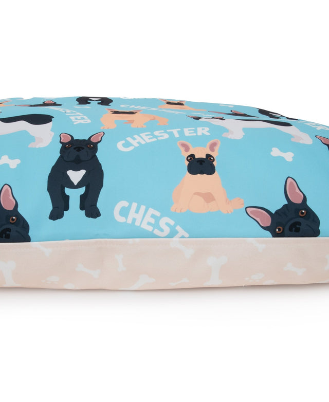 FRENCH BULLDOG PERSONALISED DOG BED