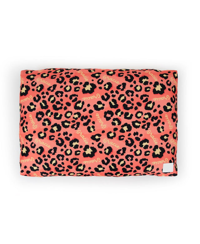 LEOPARD PERSONALISED DOG BED