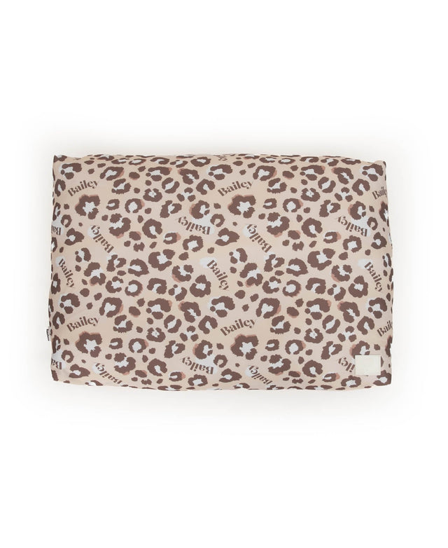 LEOPARD PRINT PERSONALISED DOG BED