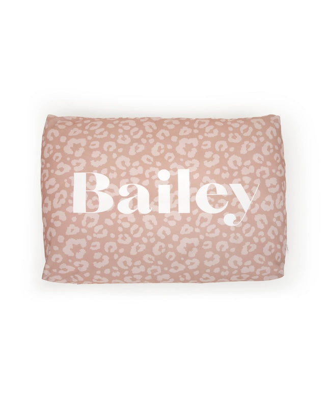 LEOPARD PRINT PERSONALISED DOG BED