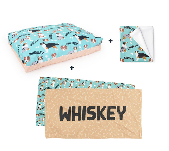 PERSONALISED PET BUNDLE - AUSSIE SHEPARD - Fuzzhous