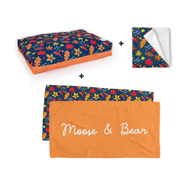 PERSONALISED PET BUNDLE - AUTUMN PRINT - Fuzzhous