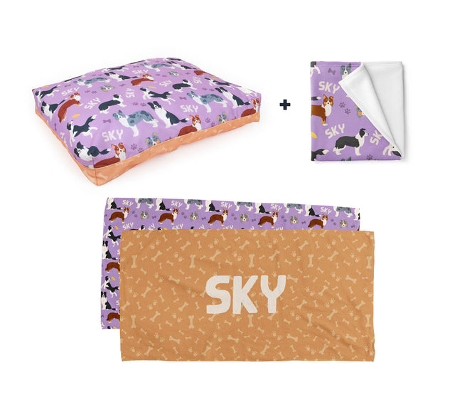 PERSONALISED PET BUNDLE - BORDER COLLIE - Fuzzhous