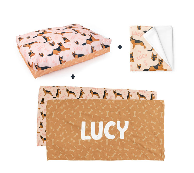 PERSONALISED PET BUNDLE - GERMAN SHEPHERD - Fuzzhous