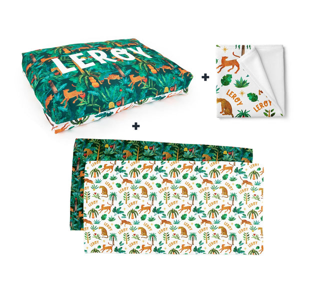 PERSONALISED PET BUNDLE - LEOPARD JUNGLE - Fuzzhous
