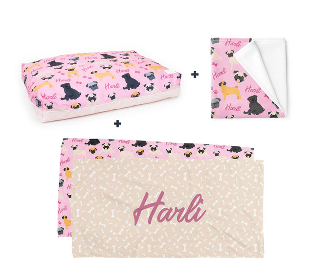 PERSONALISED PET BUNDLE - PUG - Fuzzhous