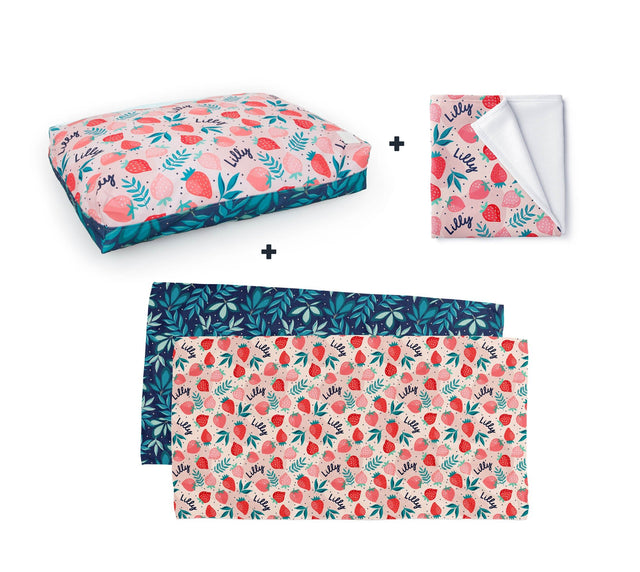 PERSONALISED PET BUNDLE - STRAWBERRIES - Fuzzhous