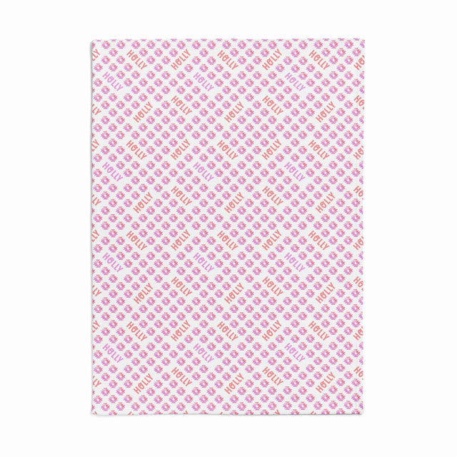 PINK AZTEC CUSTOM DOG BLANKET