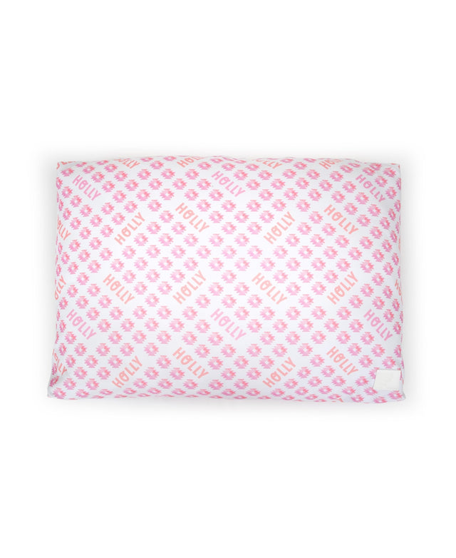 PINK AZTEC PERSONALISED DOG BED