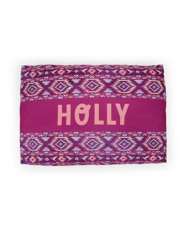 PINK AZTEC PERSONALISED DOG BED