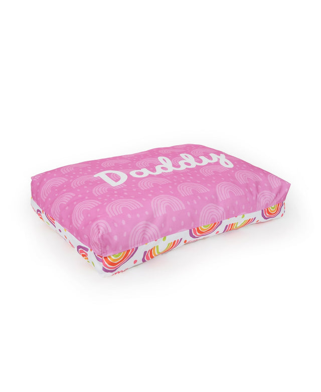 RAINBOW PERSONALISED DOG BED