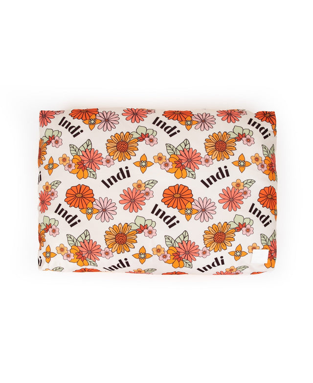 RETRO FLORAL PERSONALISED DOG BED