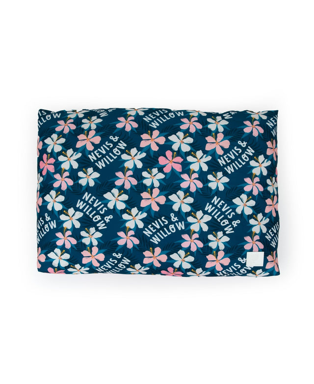 TROPICAL FLOWER PERSONALISED DOG BED