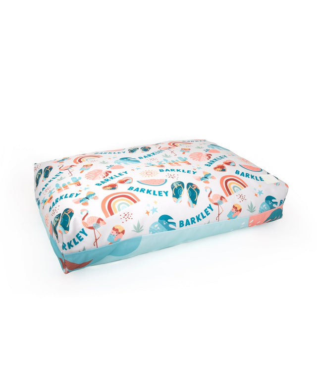 TROPICAL PERSONALISED DOG BED
