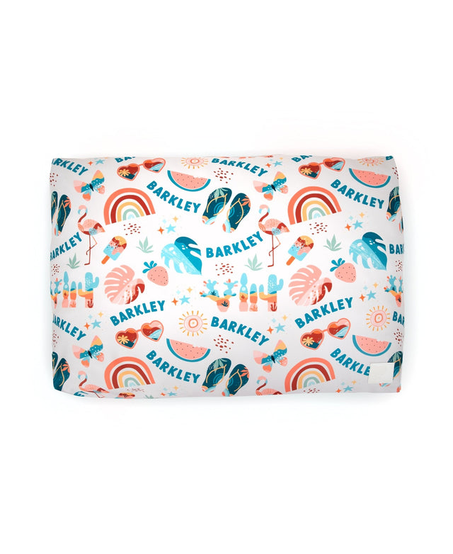 TROPICAL PERSONALISED DOG BED