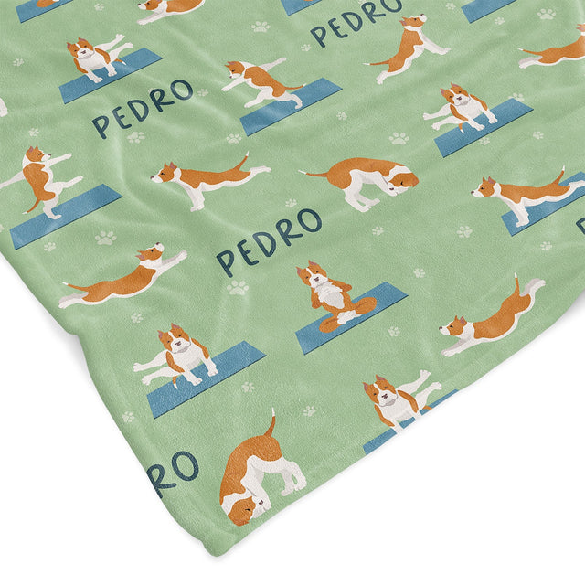 YOGA STAFFIES CUSTOM DOG BLANKET