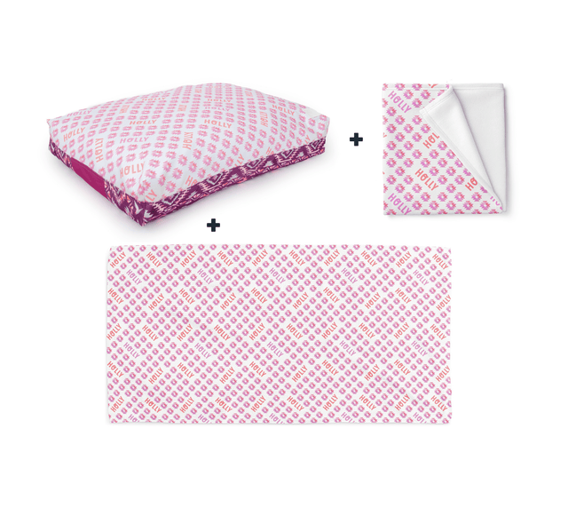 PERSONALISED PET BUNDLE - AZTEC PINK - Fuzzhous