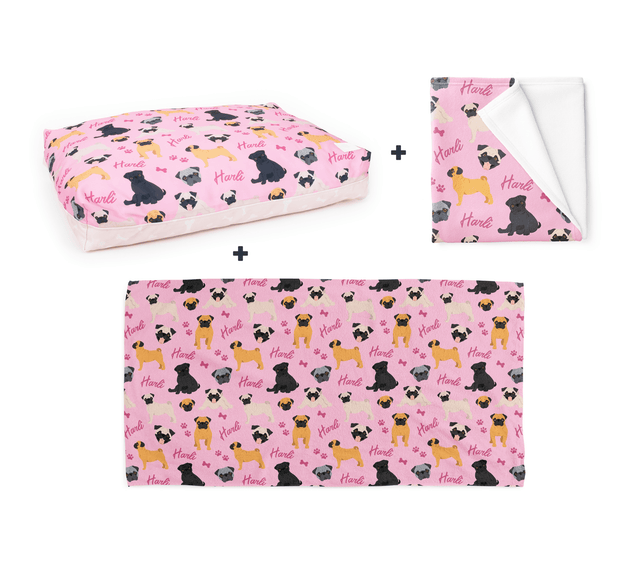 PERSONALISED PET BUNDLE - PUG - Fuzzhous