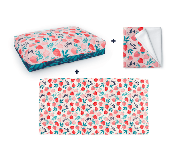 PERSONALISED PET BUNDLE - STRAWBERRIES - Fuzzhous