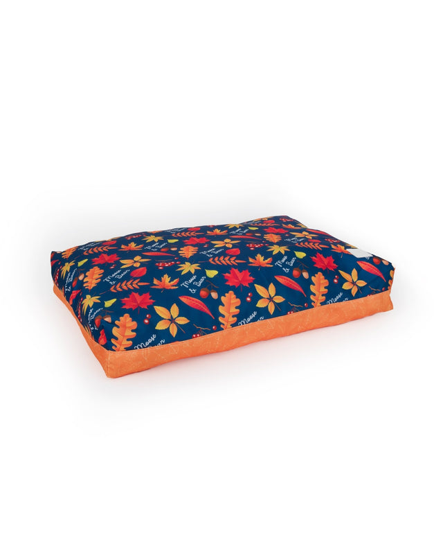 AUTUMN PRINT PERSONALISED DOG BED