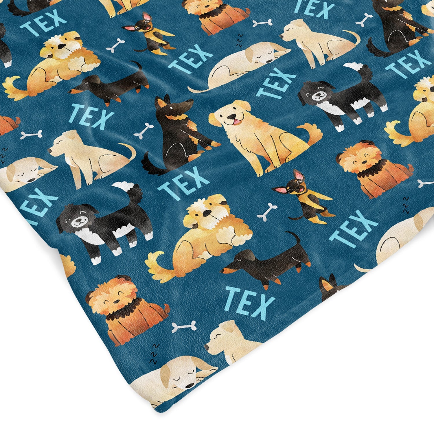 Custom dog print clearance blanket