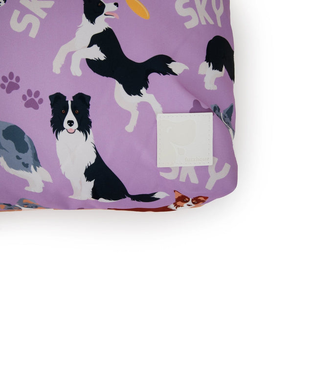 BORDER COLLIE PERSONALISED DOG BED