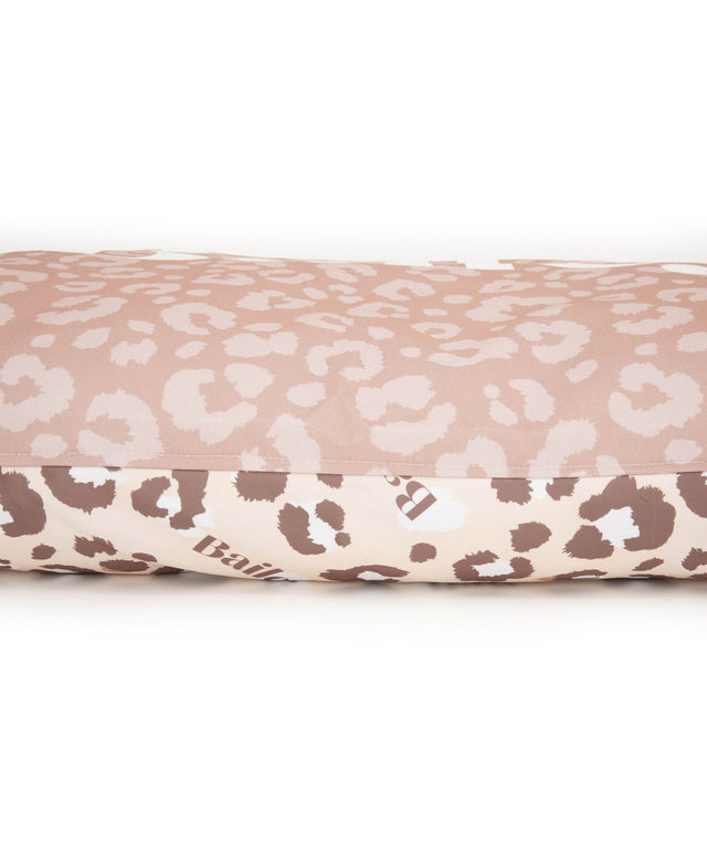 LEOPARD PRINT PERSONALISED DOG BED