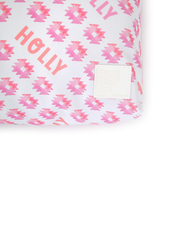 PINK AZTEC PERSONALISED DOG BED