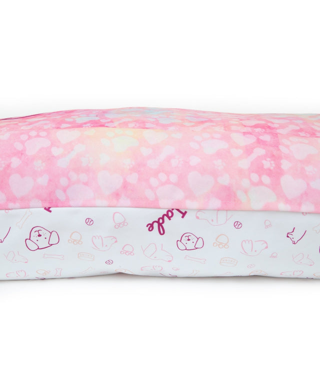 PINK DOG PERSONALISED DOG BED